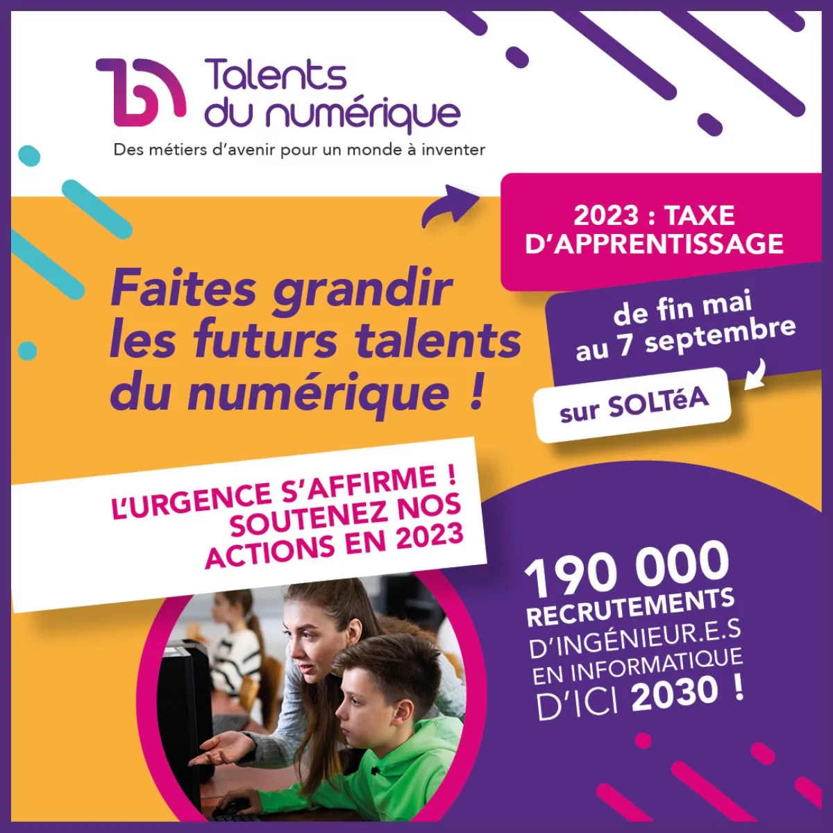 Campagne TA Talents du Numérique 2023