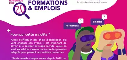 Sortie de l'enquête Numérique, Formations et Emplois 2020 de Talents du Numérique